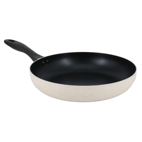 Clairborne 12 Inch Round Nonstick Aluminum Frying Pan in Linen