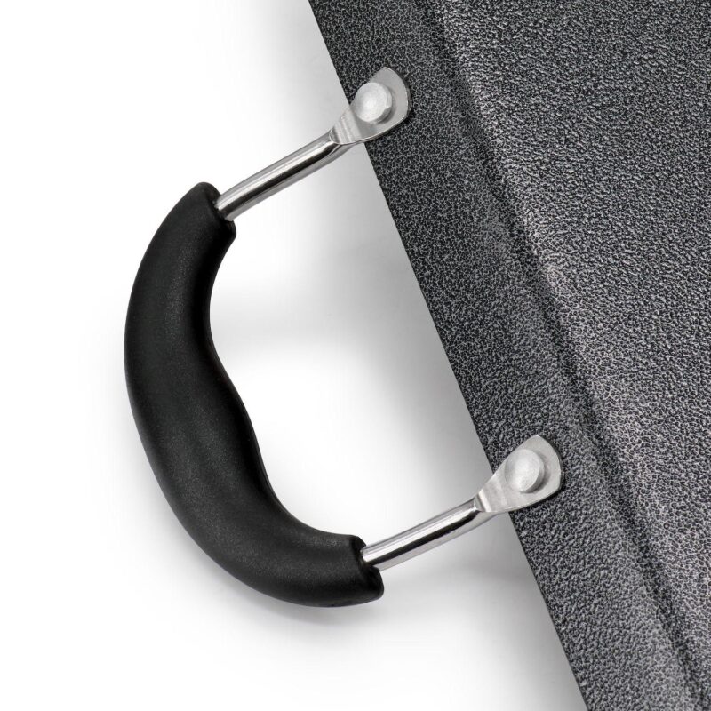 Clairborne 19 x 11.6 Inch Nonstick Double Burner Rectangular Griddle Pan in Charcoal Gray - Image 4