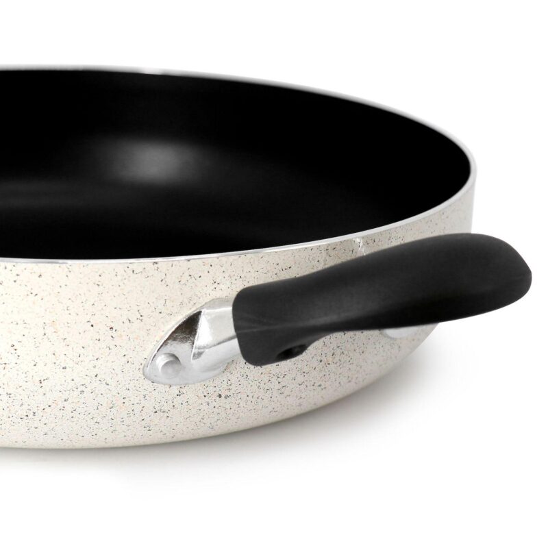 Clairborne 5 Quart Aluminum Nonstick Saute Pan with Lid in Sand - Image 5