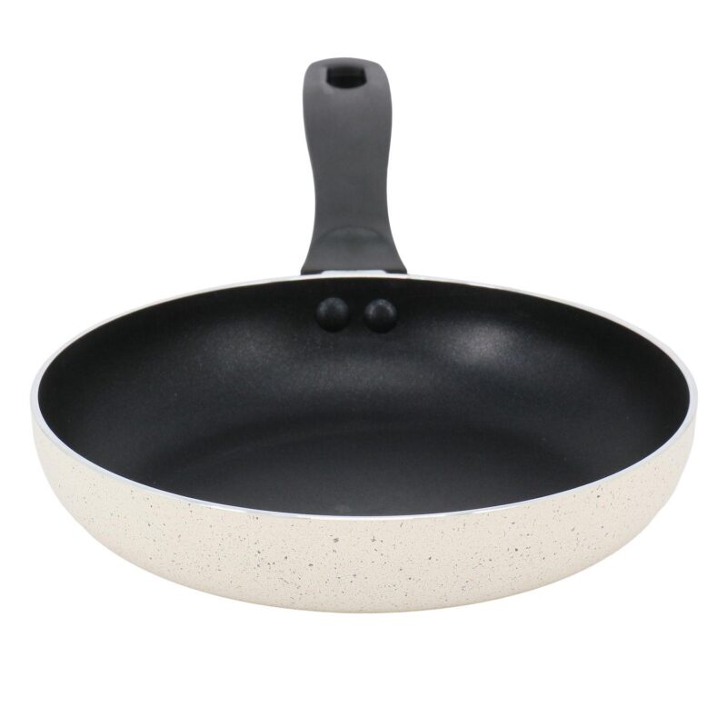 Clairborne 9.5 Inch Round Nonstick Aluminum Frying Pan in Linen - Image 2