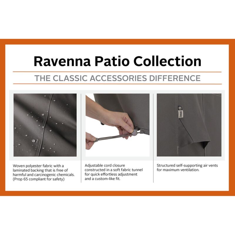 Classic Accessories Ravenna Square Patio Table Cover - Outdoor - Image 8