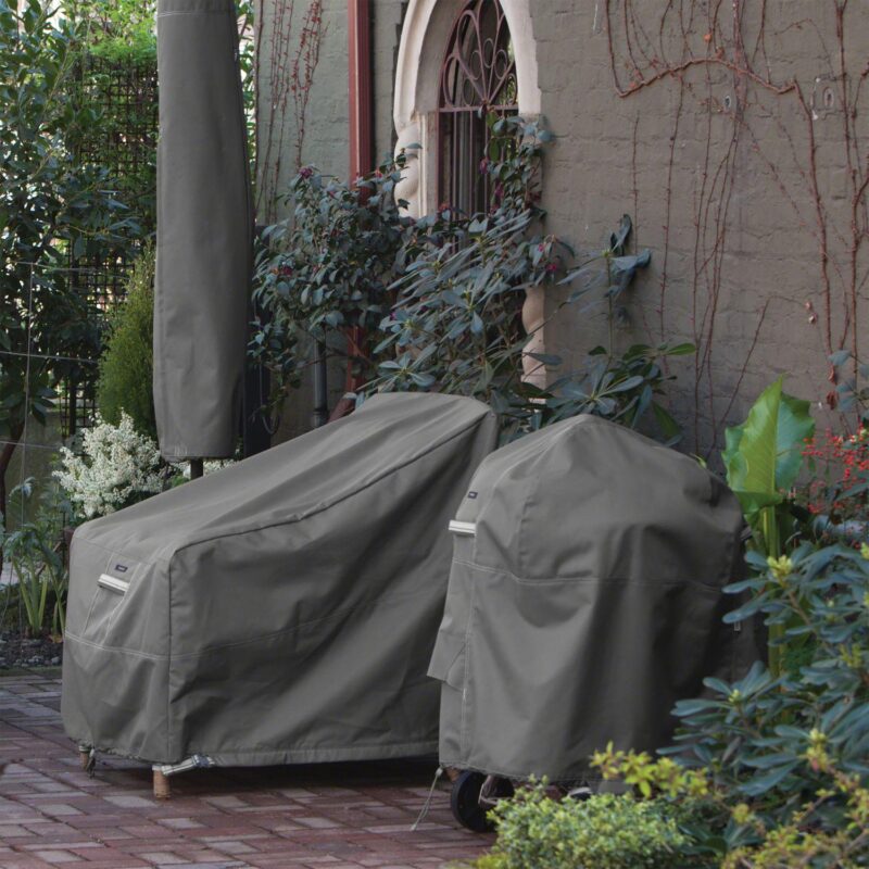 Classic Accessories Ravenna Tall Round Patio Table and Chair Set Cover - Image 2