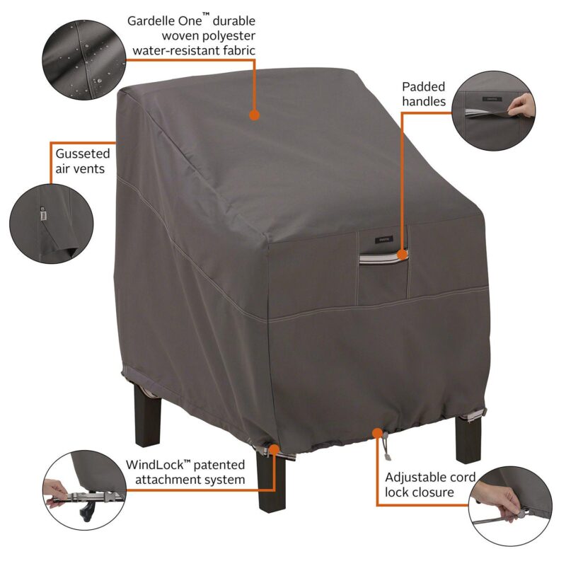 Classic Accessories Ravenna Grill and Patio Lounge Chair Cover Bundle - Image 8