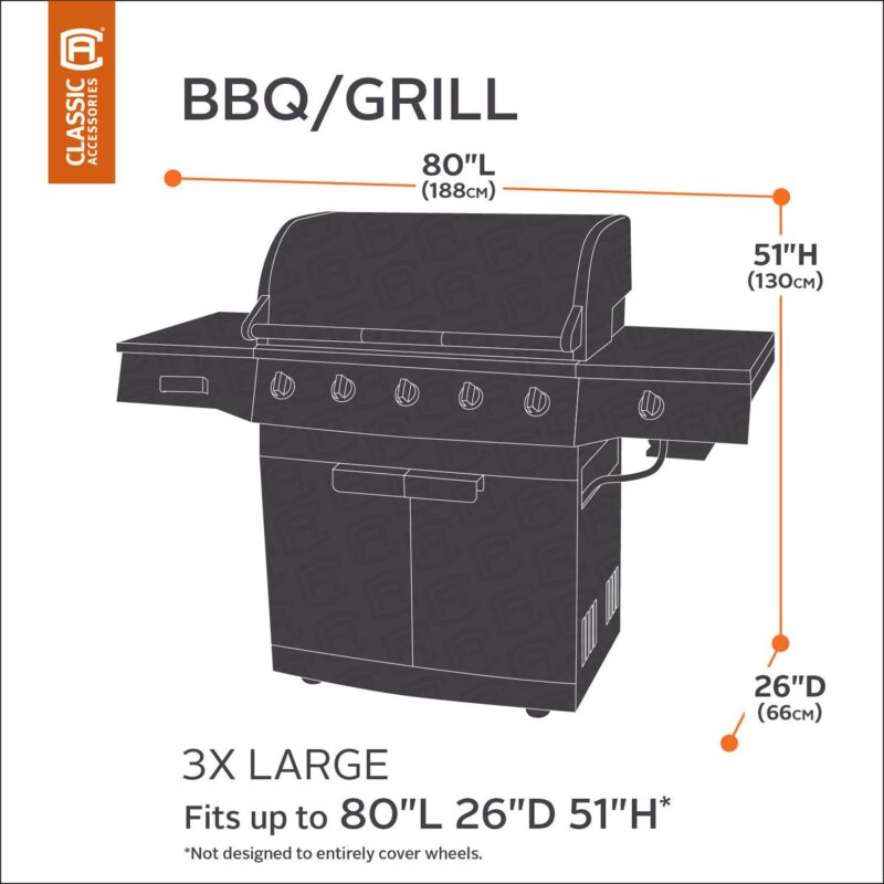 Classic Accessories Ravenna XXL Patio BBQ Grill Cover - Image 2