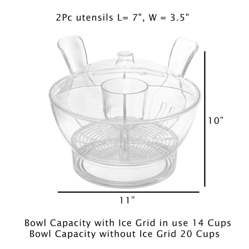 Classic Cuisine Ice Bowl with Serving Utensils - Image 6