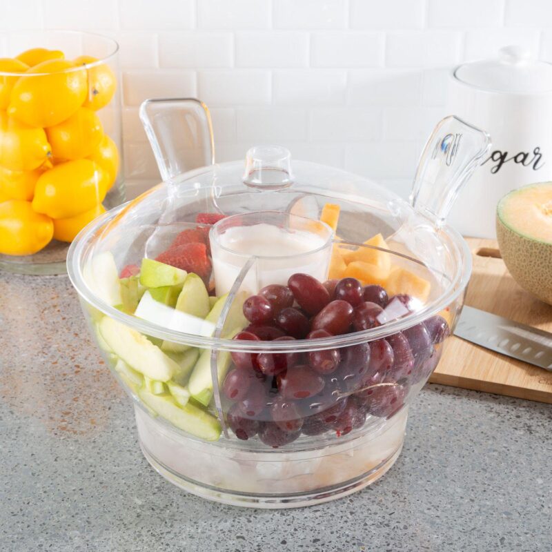 Classic Cuisine Ice Bowl with Serving Utensils - Image 2