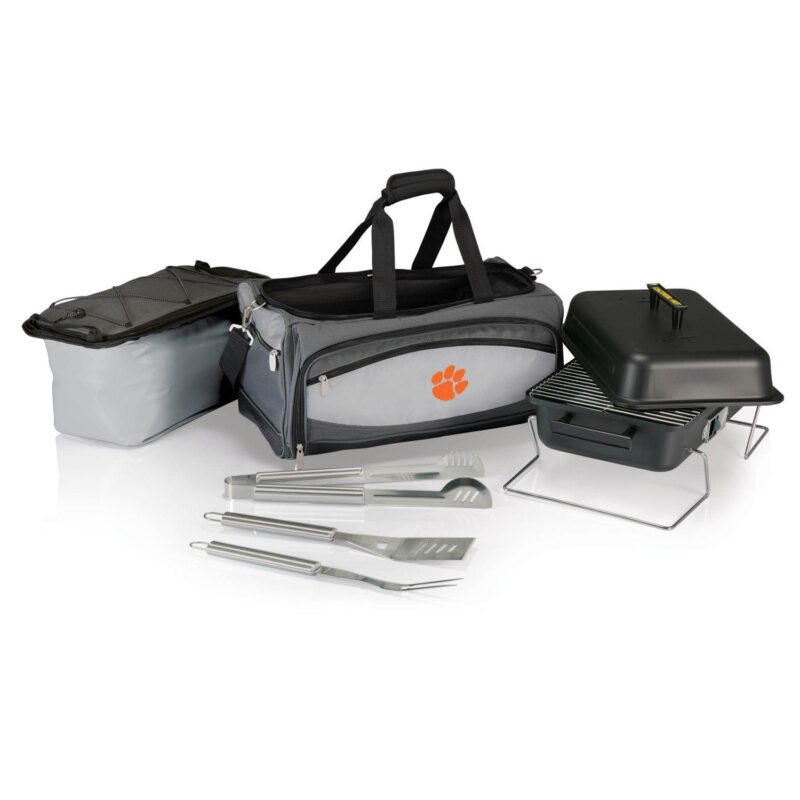 Clemson Tigers 6-pc. Charcoal Grill and Cooler Set - Image 2