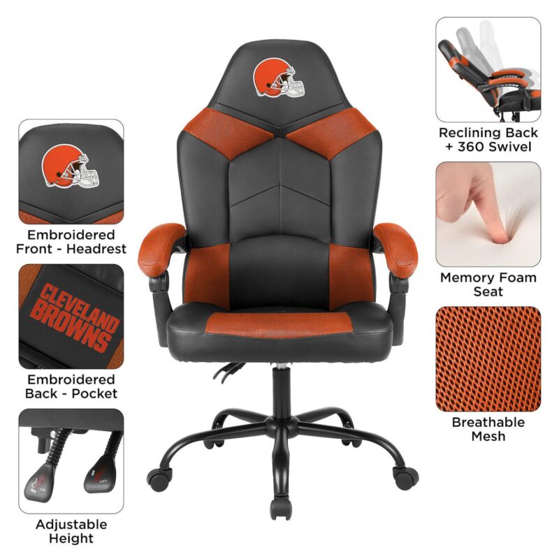 Cleveland Browns NFL Oversized Office Chair - Image 5