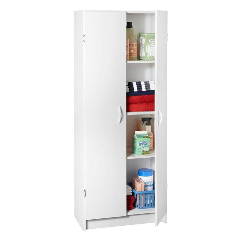 ClosetMaid 896700 12.5 x 24 x 59.5 Inch Adjustable 4 Shelf Pantry Cabinet, White - Image 3