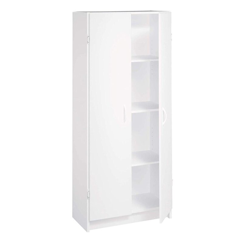 ClosetMaid 896700 12.5 x 24 x 59.5 Inch Adjustable 4 Shelf Pantry Cabinet, White - Image 2
