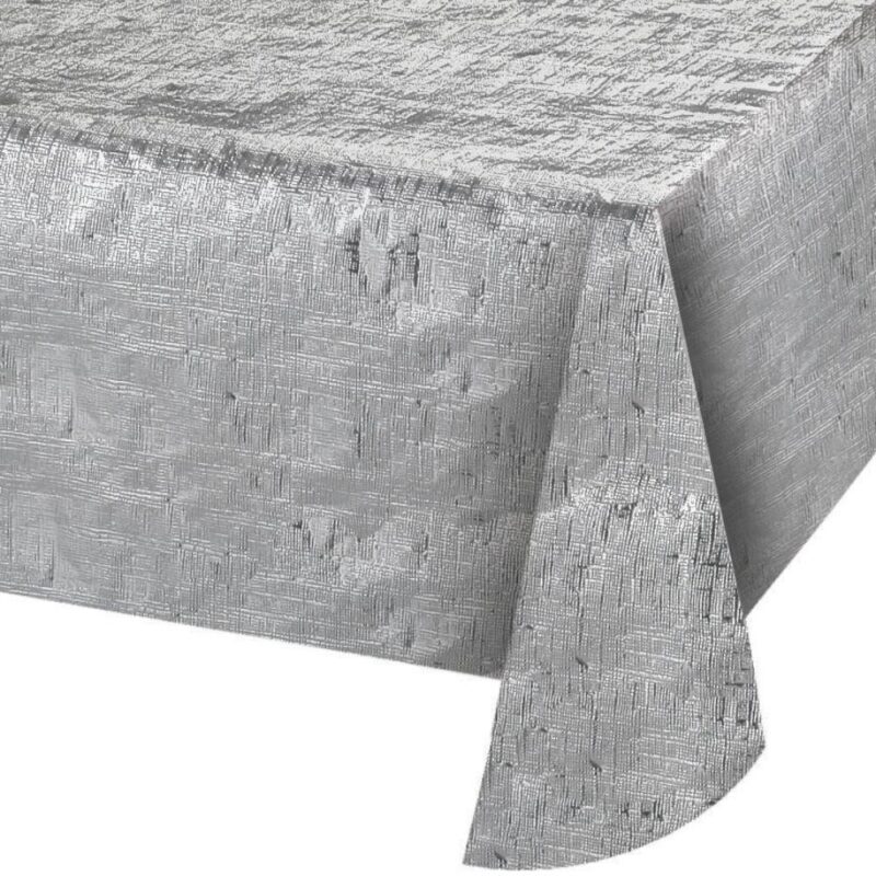 Club Pack Of 12 Metallic Rectangular Banquet Party Table Cloths 108 - Image 6