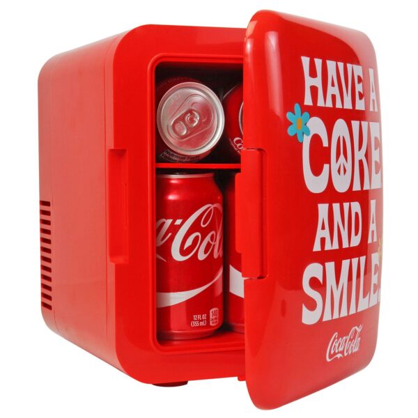 Coca-Cola 6-Can Mini Fridge Cooler/Warmer