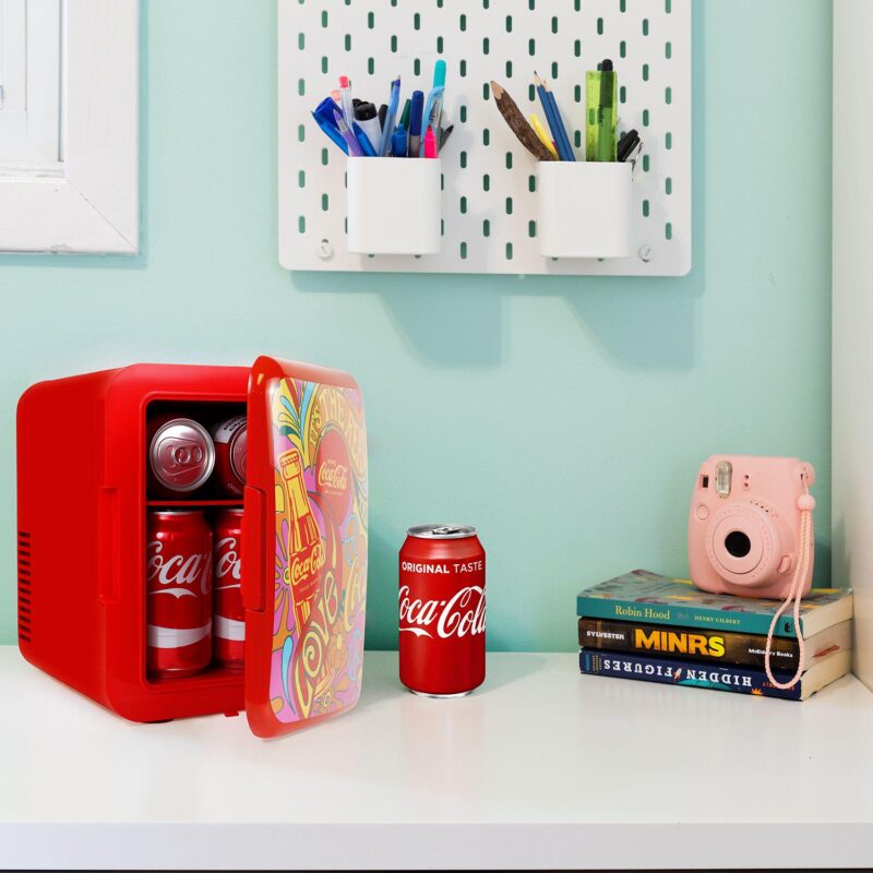 Coca-Cola 6-Can Mini Fridge Cooler/Warmer - Image 7