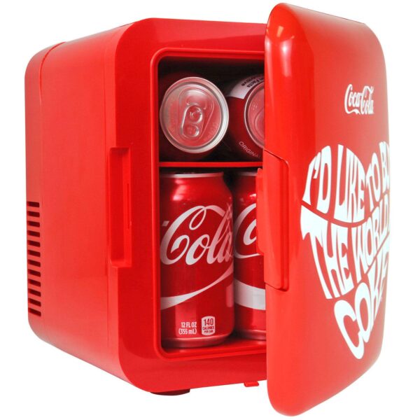 Coca-Cola 6-Can Mini Fridge Cooler/Warmer