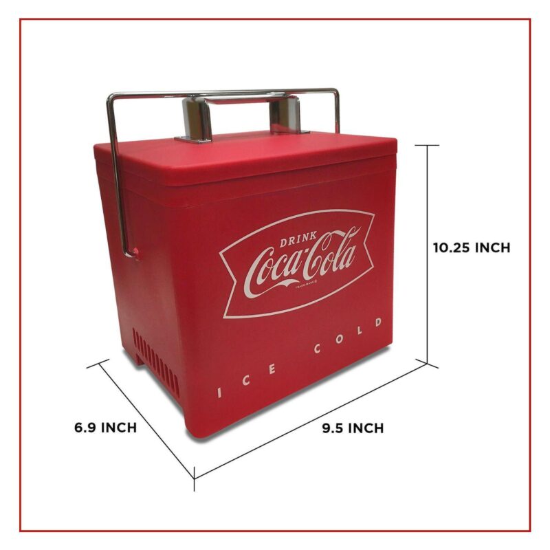 Coca-Cola 6-Can Retro Ice Chest Electric Cooler - Image 4