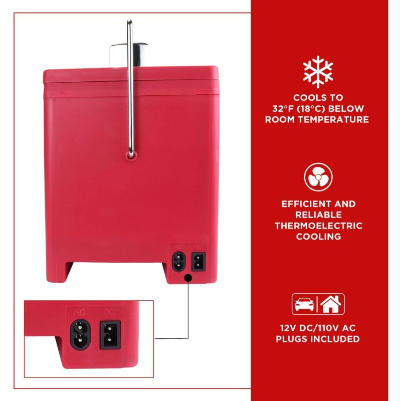 Coca-Cola 6-Can Retro Ice Chest Electric Cooler - Image 5