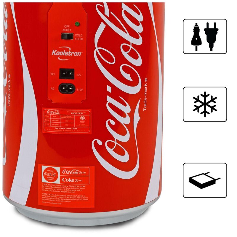 Coca-Cola 8-Can Portable Mini Fridge - Image 4