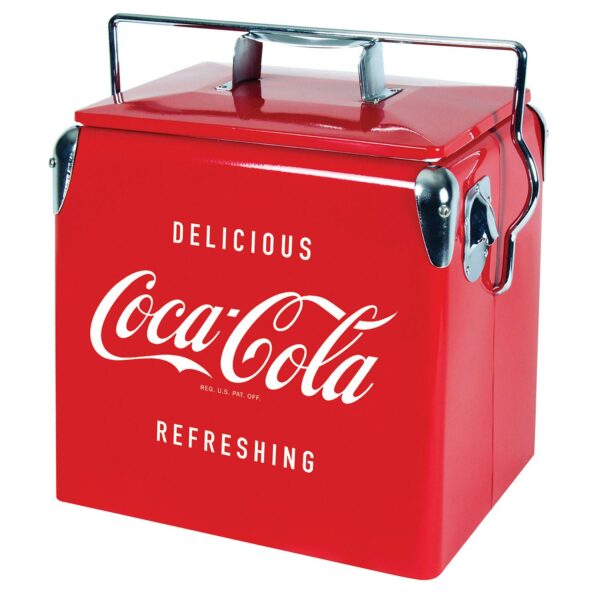 Coca-Cola Retro 13L Ice Chest Cooler with Bottle Opener