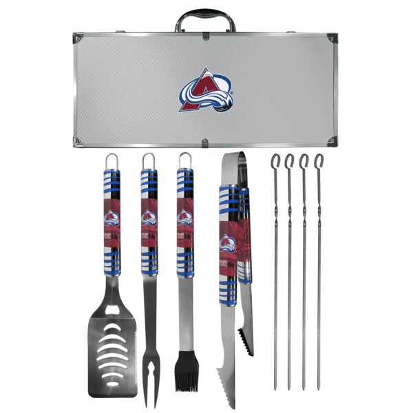 Colorado Avalanche Tailgater 8-Piece BBQ Grill Set