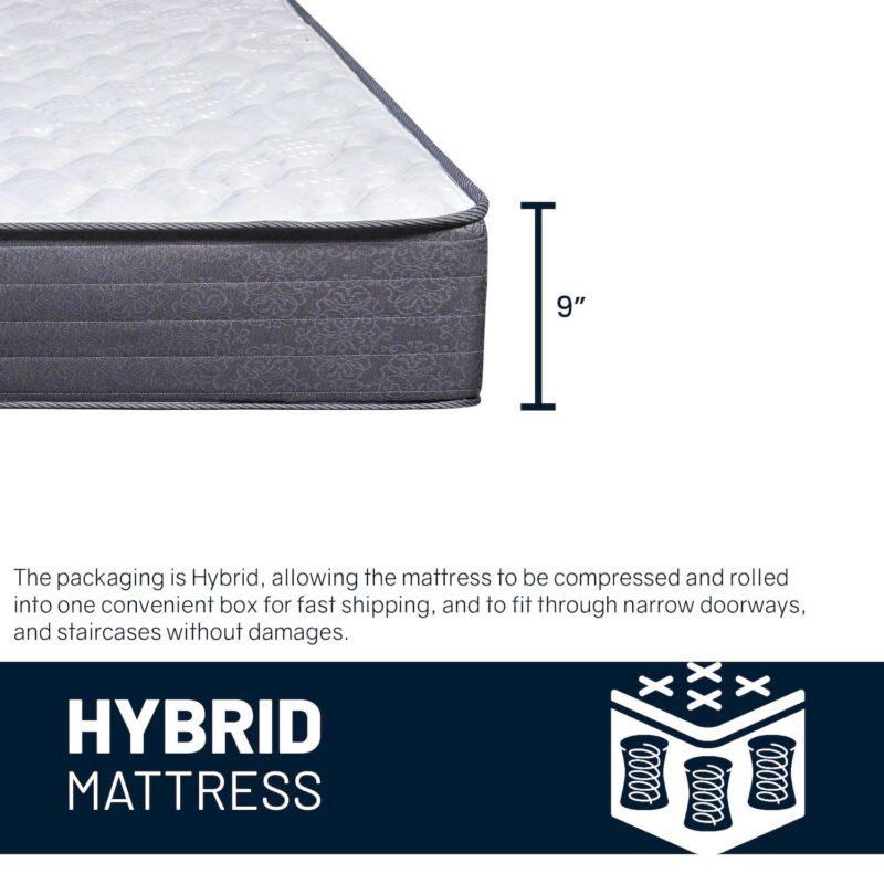 Continental Sleep, 9-inch Memory Foam Mattress, Medium Firm Feel with Motion Isolating. - Image 5