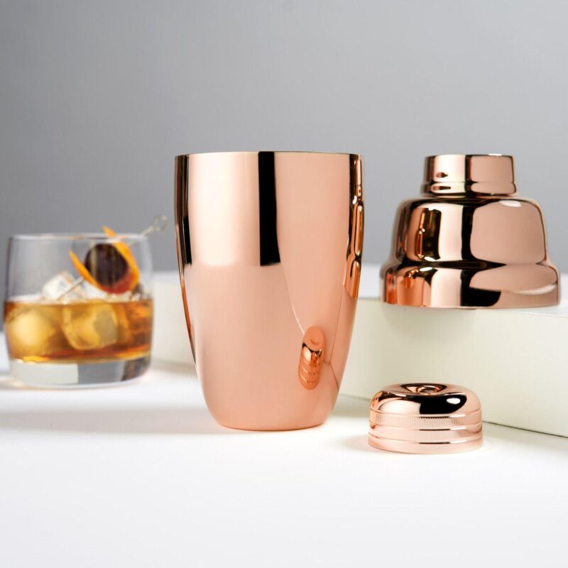 Copper Heavyweight Cocktail Shaker by Viski - Image 2
