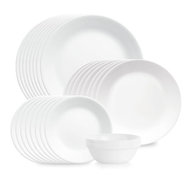 Corelle 32-Piece Shimmering White Dish Set