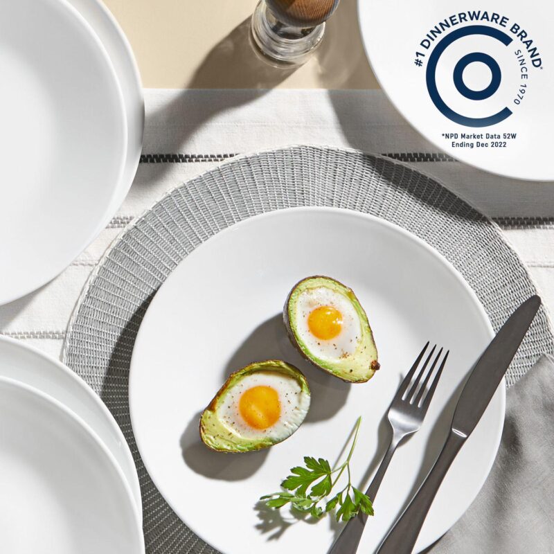 Corelle 32-Piece Shimmering White Dish Set - Image 2