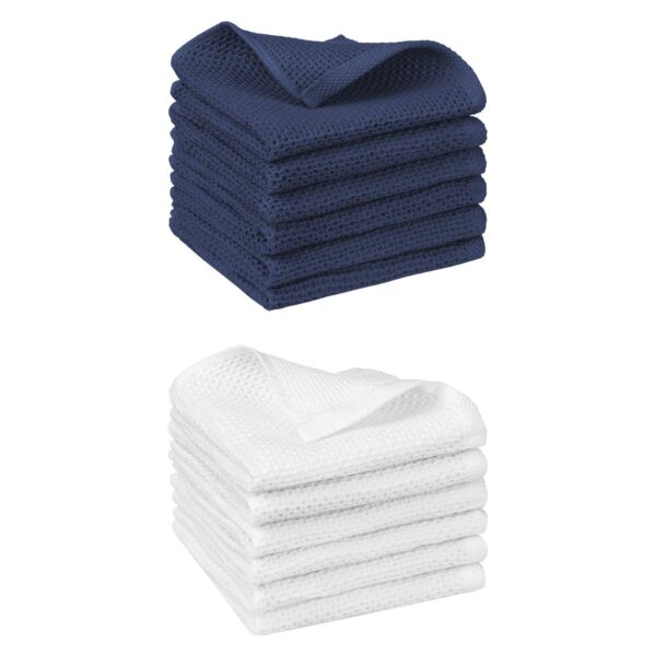 Cotton Dish Cloths Waffle Weave Kitchen Towels