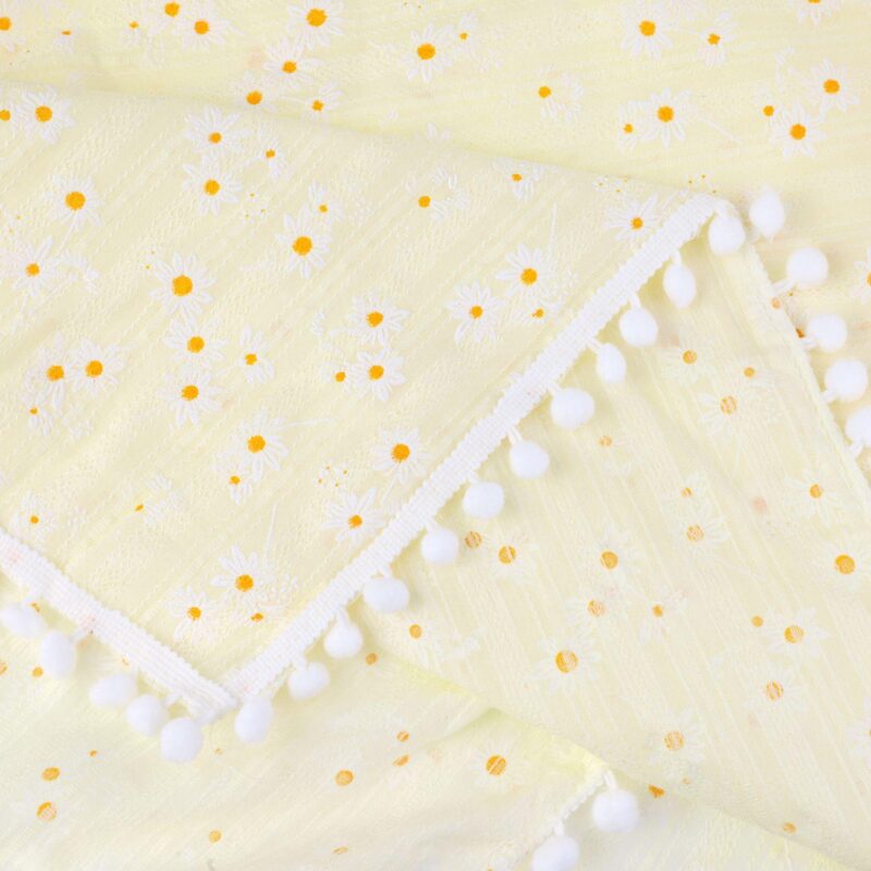 Cotton Tablecloth Soft Table Cover With Tassels For Kitchen Dining Room 55  X 71 - Image 3