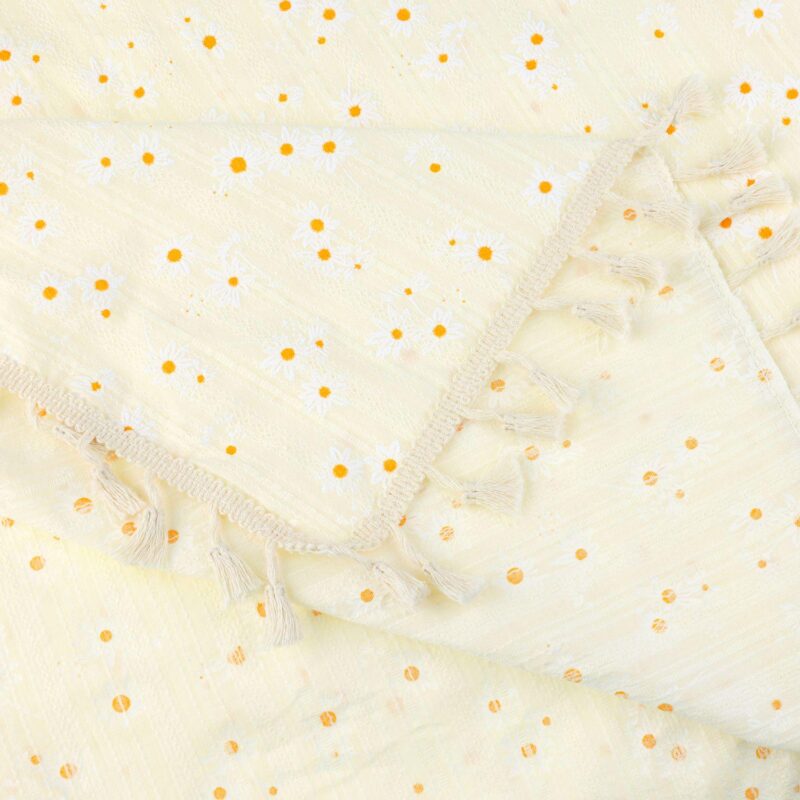 Cotton Tablecloth Soft Table Cover With Tassels For Kitchen Dining Room - Image 3