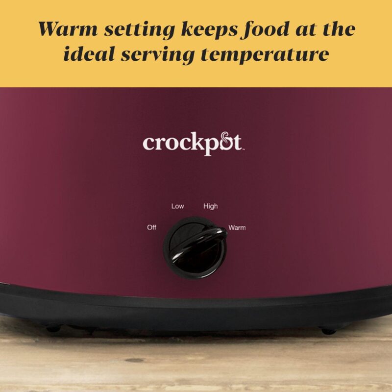 Crock-PotA Manual 8-Quart Slow Cooker, Rhubarb - Image 7