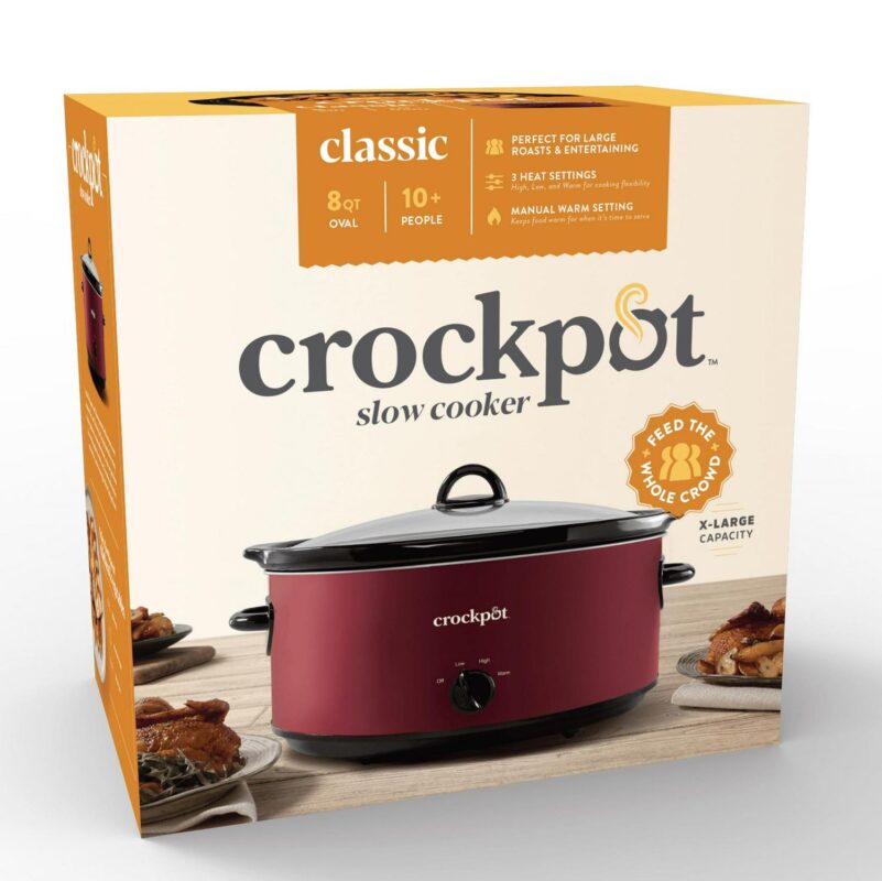 Crock-PotA Manual 8-Quart Slow Cooker, Rhubarb - Image 2