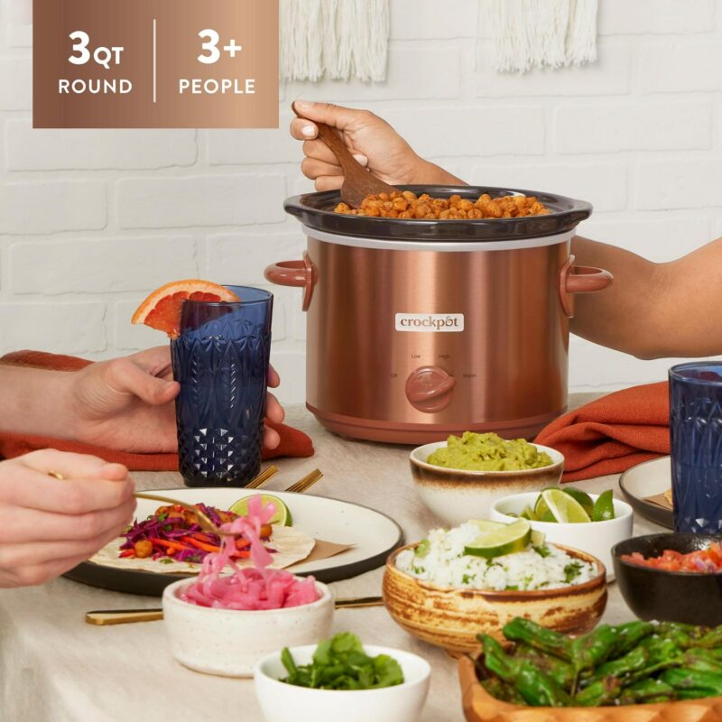 Crock-PotA Manual Design Series 3-Quart Slow Cooker, Woodgrain - Image 6