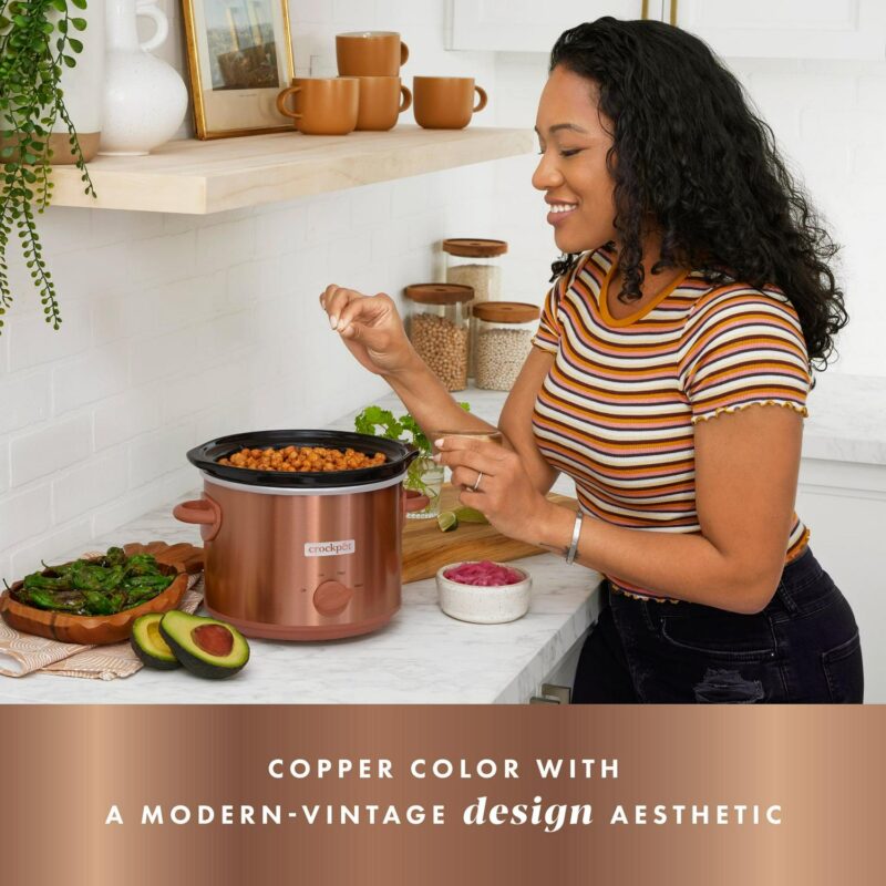 Crock-PotA Manual Design Series 3-Quart Slow Cooker, Woodgrain - Image 2