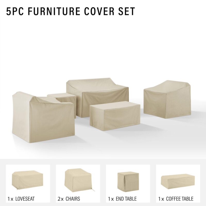 Crosley Patio Furniture Cover 5-piece Set - Image 5