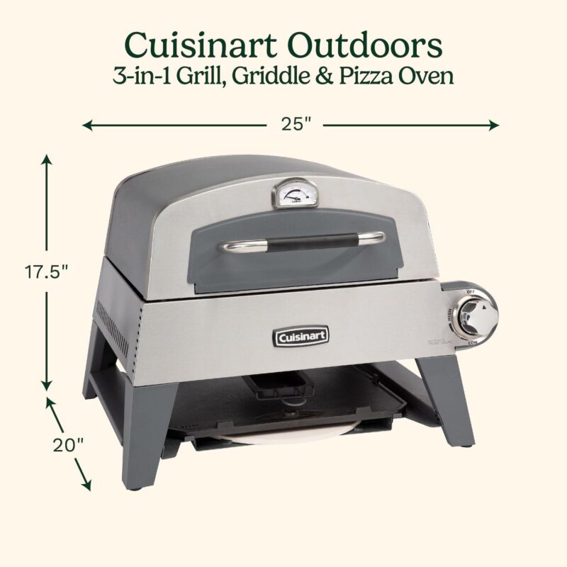 Cuisinart 3-In-1 Grill, Griddle, and Pizza Oven - Image 12