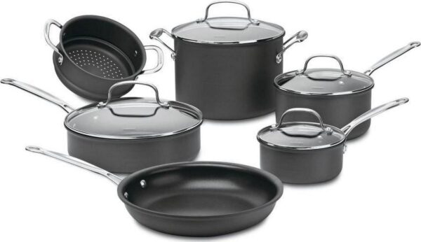 Cuisinart Chef's Classic Non-stick Hard Anodized 10 Piece Cookware Set