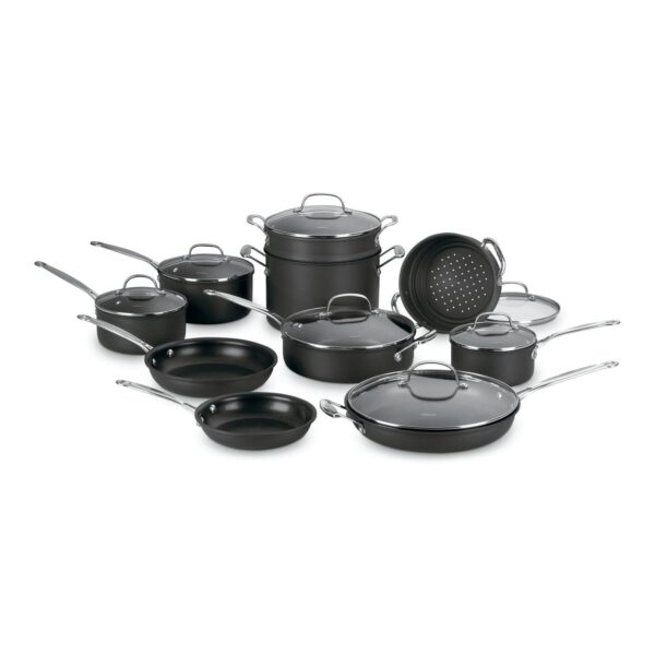 Cuisinart Chef's Classic 17-Pc. Nonstick Hard-Anodized Cookware Set