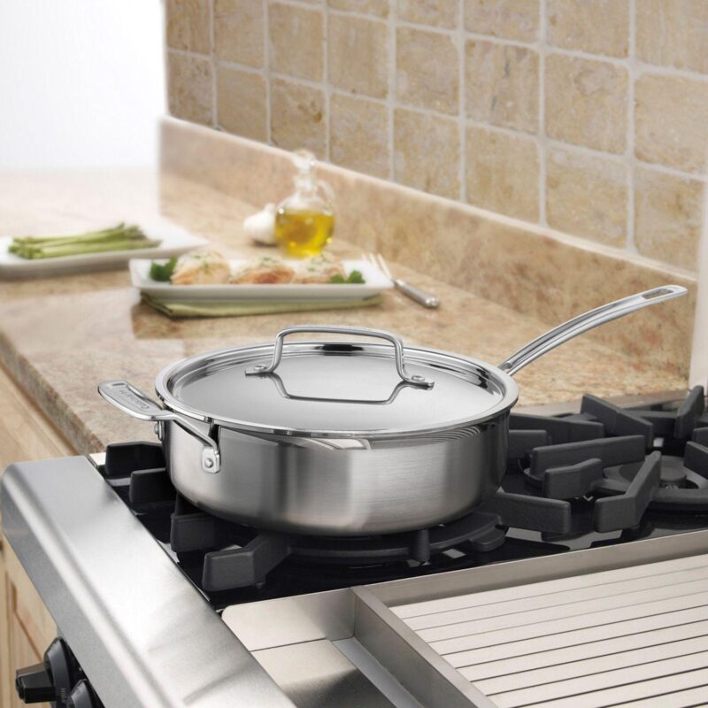 Cuisinart Multiclad Pro Triple Ply Stainless Steel 3.5-qt. Saute Pan - Image 2