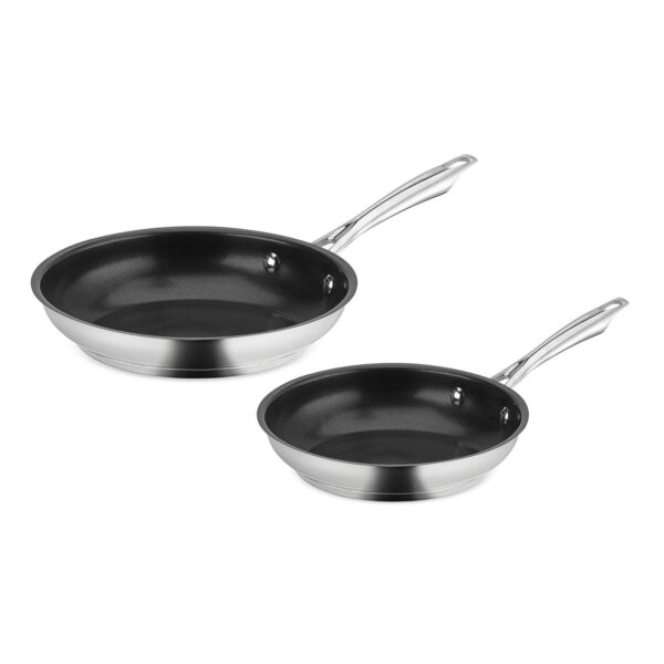 Cuisinart Professional Series 2-pc. Stainless Steel Nonstick Skillet Set