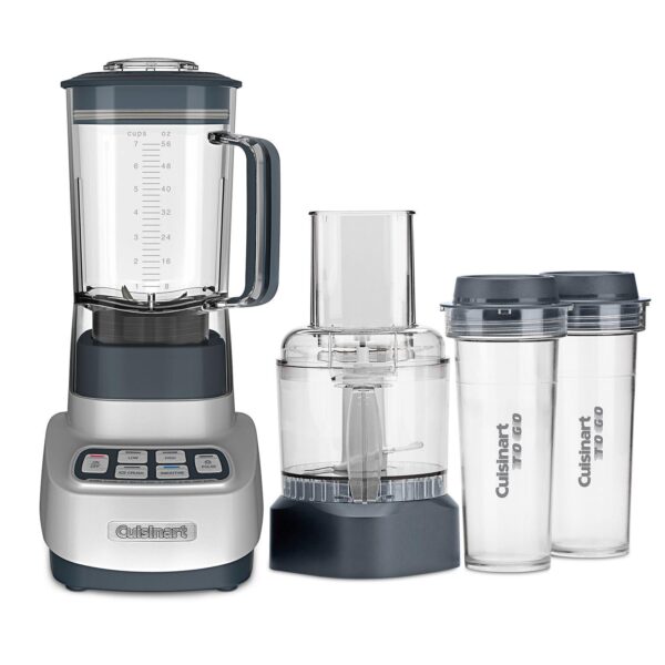 Cuisinart VELOCITY Ultra Trio 1 HP Blender Food Processor with Travel Cups