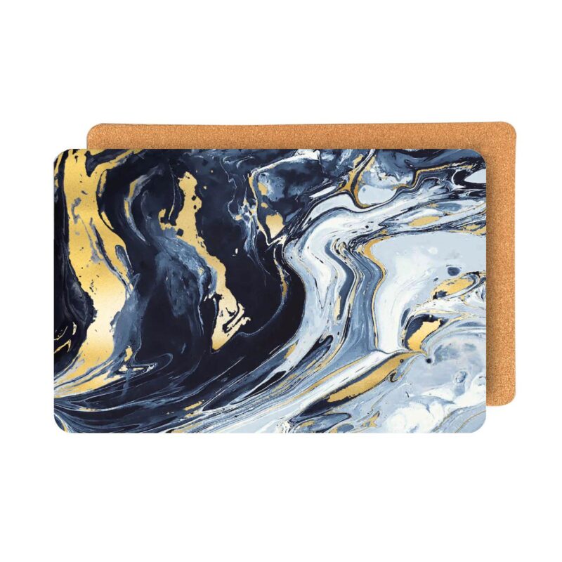 Dainty Home Marble Cork 12  x 18  Placemats Set Of 8 - Image 3