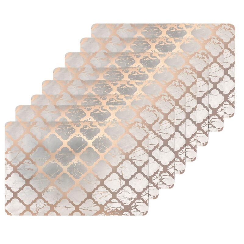 Dainty Home Marble Cork 12  x 18  Placemats Set Of 8 - Image 11