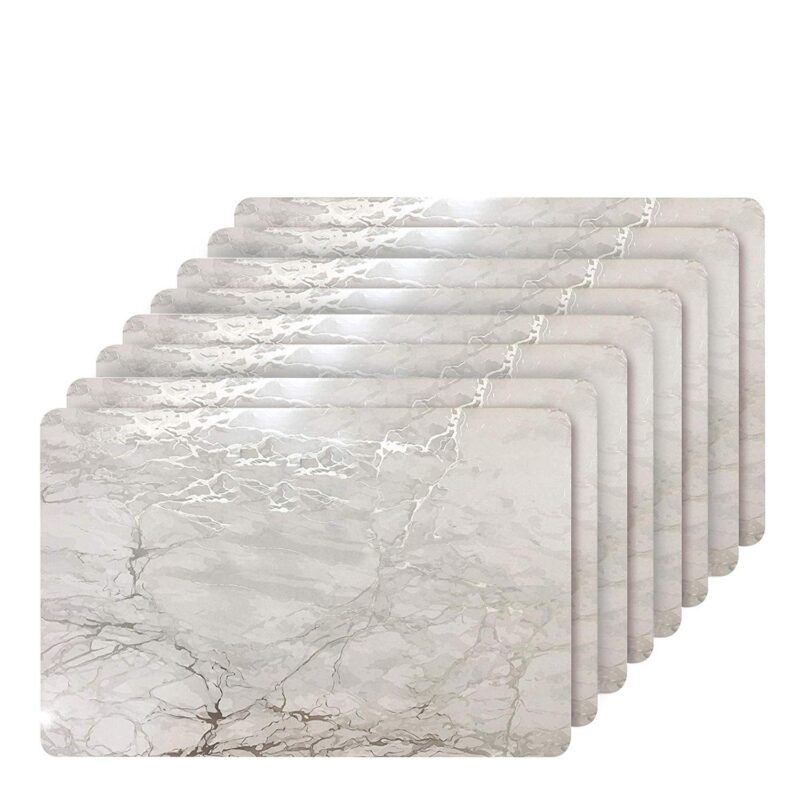 Dainty Home Marble Cork 12  x 18  Placemats Set Of 8 - Image 10