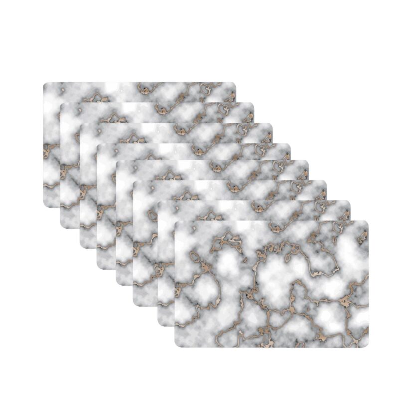 Dainty Home Marble Cork 12  x 18  Placemats Set Of 8 - Image 7