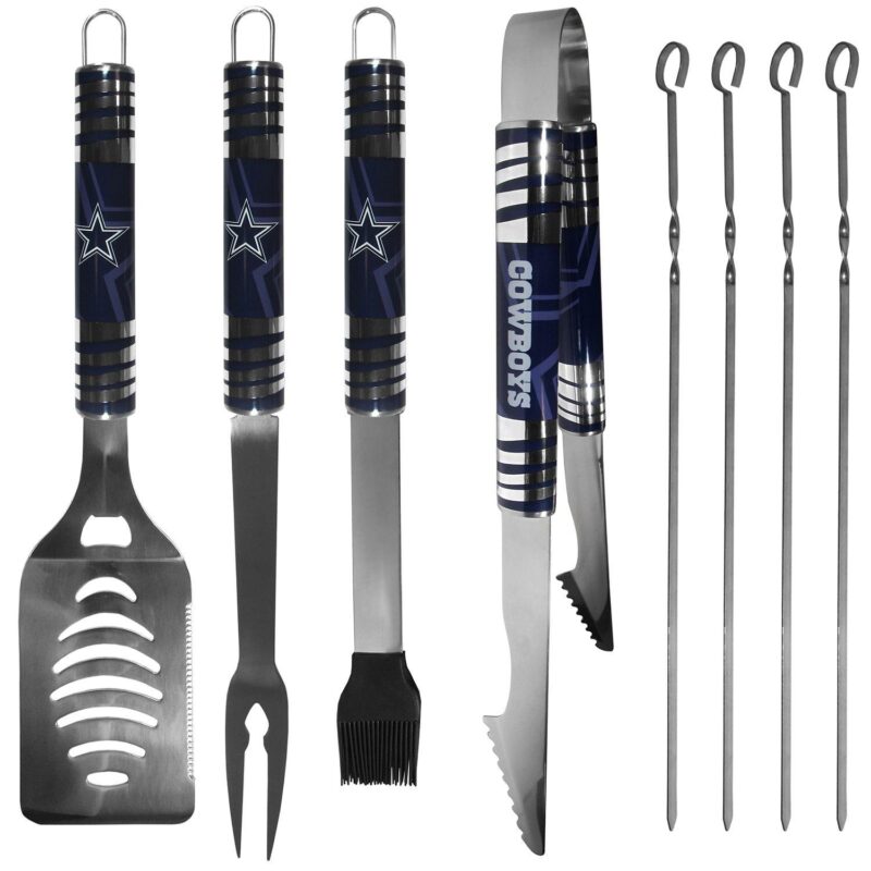 Dallas Cowboys Tailgater 8-Piece BBQ Grill Set - Image 2