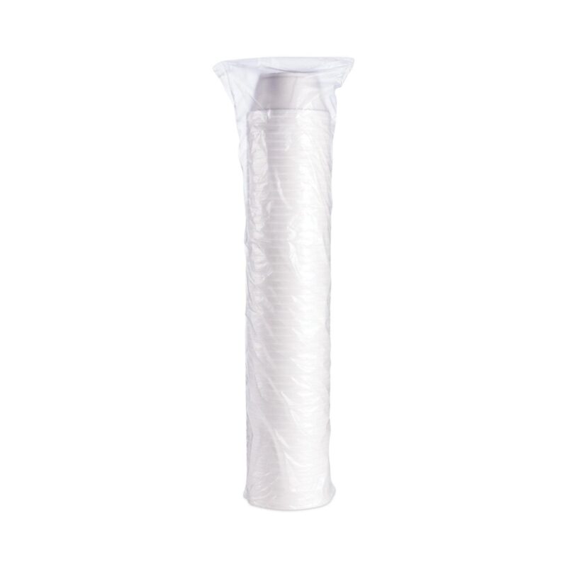Dart Foam Container, Extra Squat, 8 oz, White, 1,000/Carton - Image 4