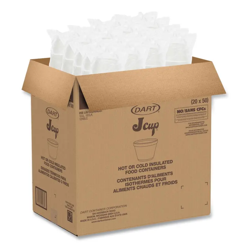 Dart Foam Containers, 6 oz, White, 50/Bag, 20 Bags/Carton - Image 7