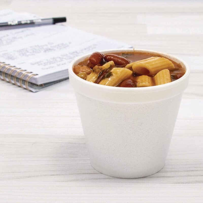 Dart Food Containers, 8 oz, White, 1,000/Carton - Image 5