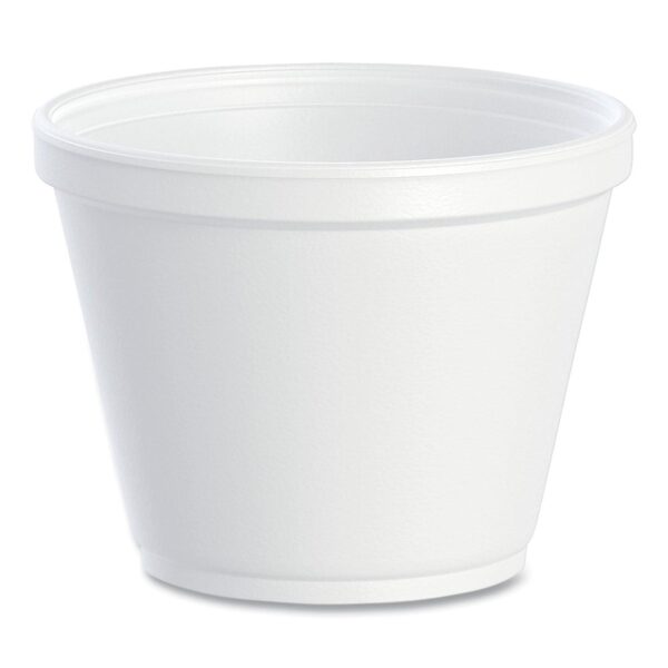 Dart Food Containers, 12 oz, White, Foam, 25/Bag, 20 Bags/Carton